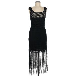 Forever 21 Black Fringe Dress size small new no tags